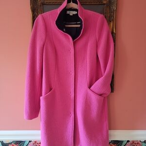 Women's Pink Wool Coat
